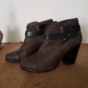 Rag & Bone Harrow Booties in Distressed Br…